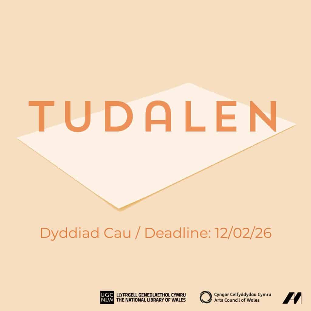Orange image promoting Tudalen