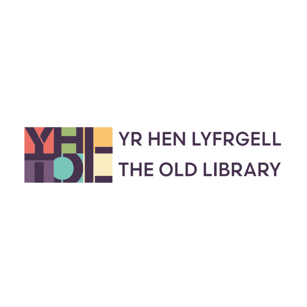 The Old Library colourful logo on white background